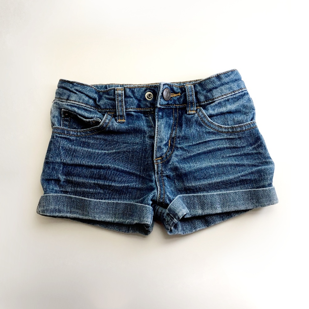 Toddler Girls Denim Cuffed Shorts